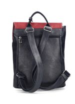 Rieker, ryggs&auml;ck, dam, med f&auml;rgglada applikationer MARINBL&Aring;-BORDEAUX